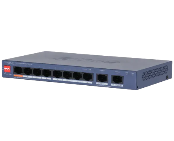 10-Port Cloud Managed Desktop Gigabit Switch with 8-Port PoE ( DH-CS4010-8GT-60 )